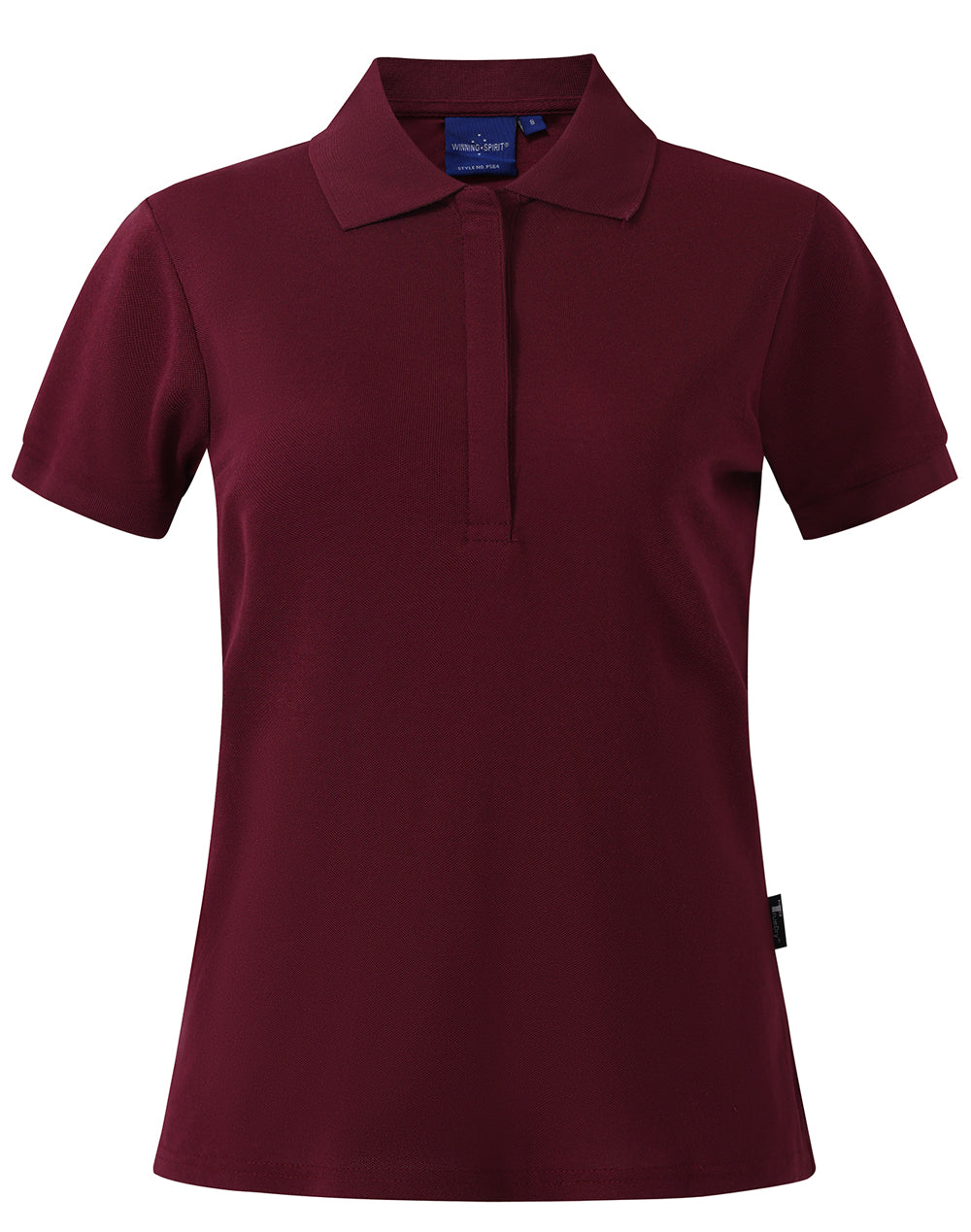 Connection Polo Ladies' - Maroon - Front