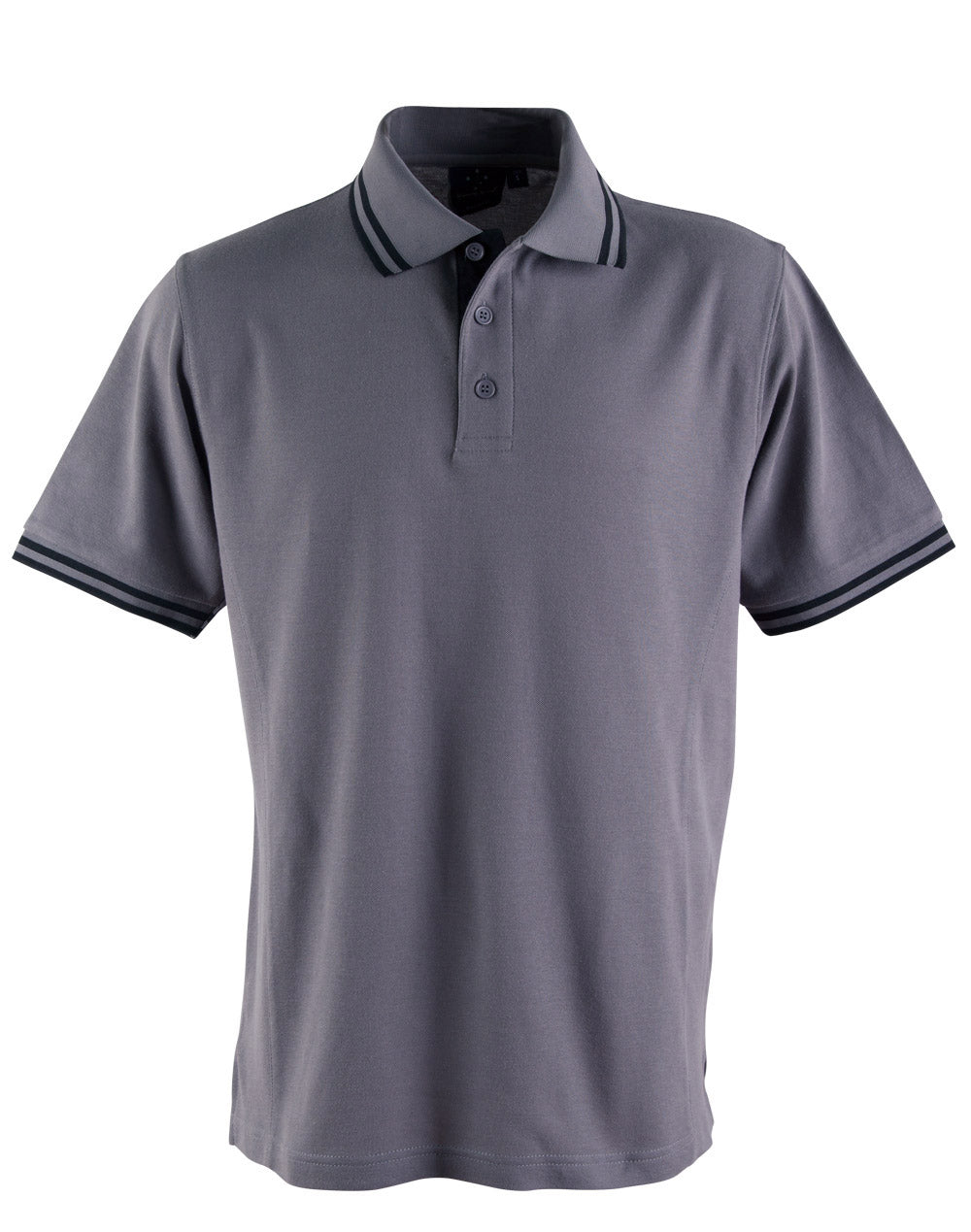 Grace Polo Men's - Grey/Black - Front