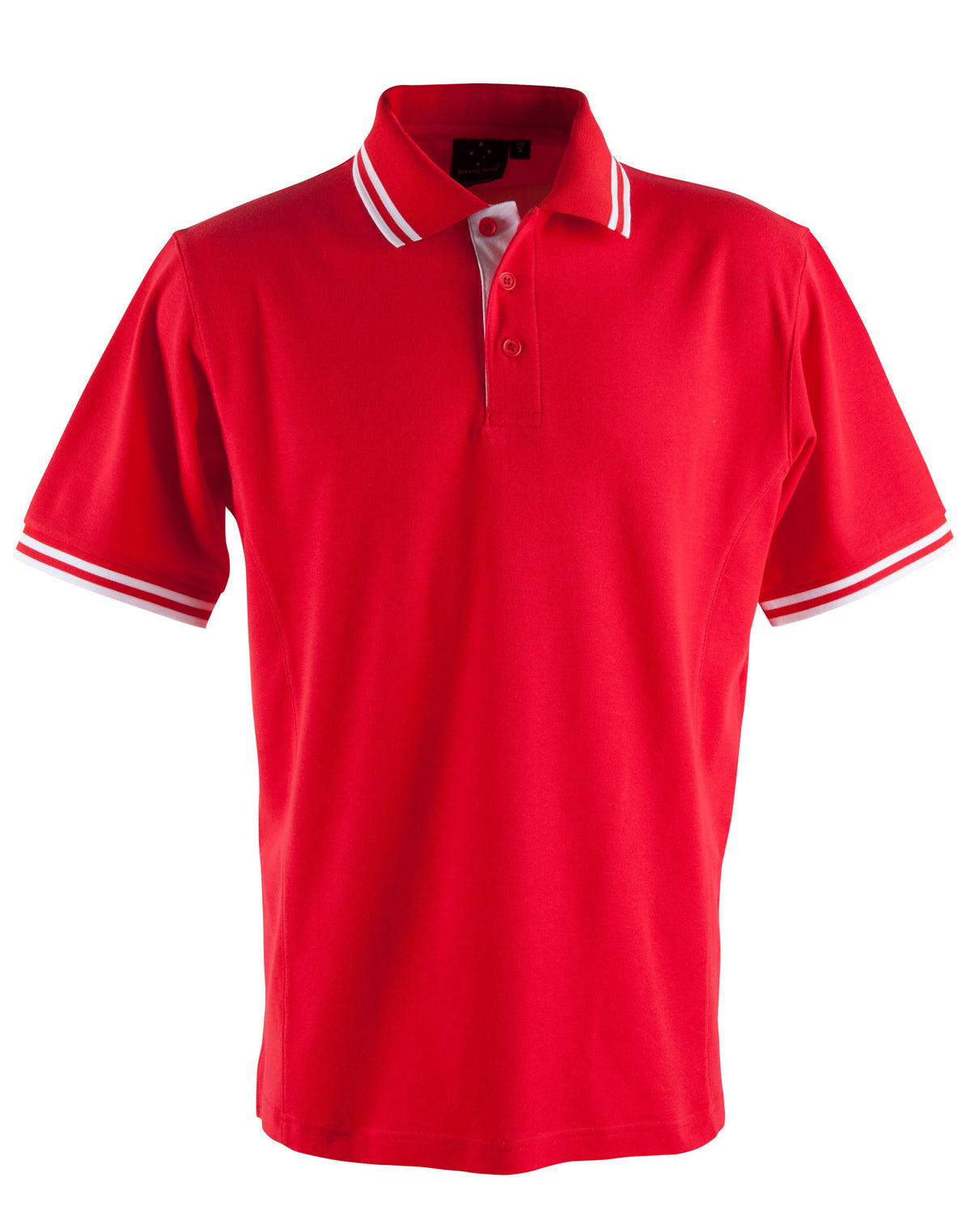 Grace Polo Kids - Red/White - Front