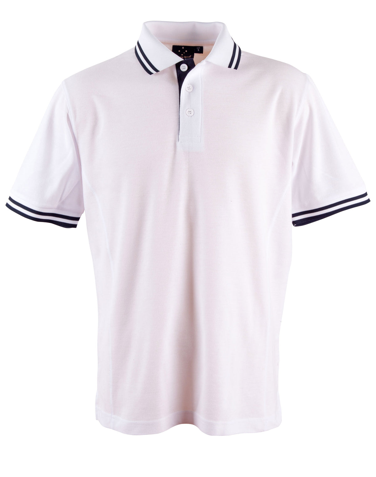 Grace Polo Kids - White/Navy - Front