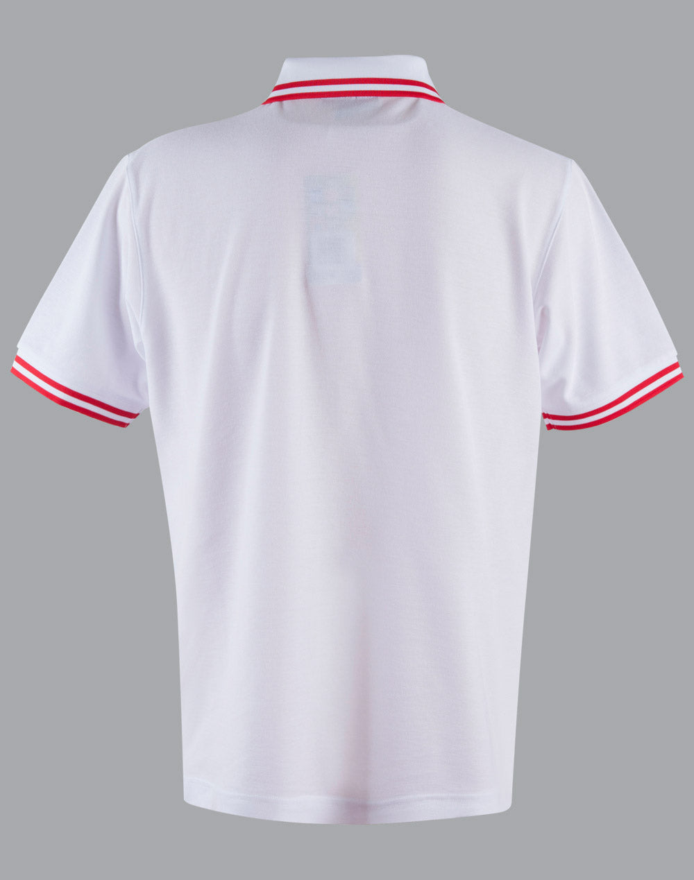 Grace Polo Men's - White/Red - Back