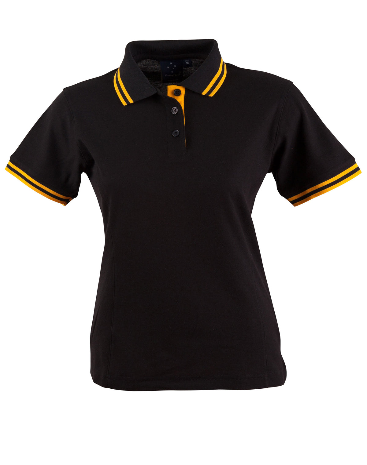 Grace Polo Women's - Black/Gold - Front