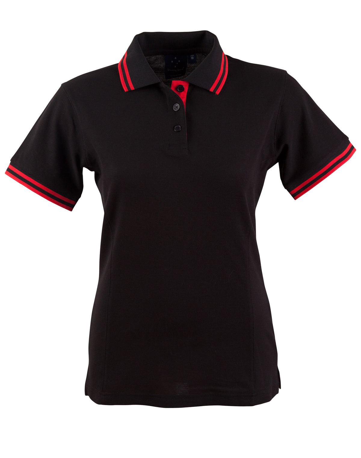 Grace Polo Women's - Black/Red - Front