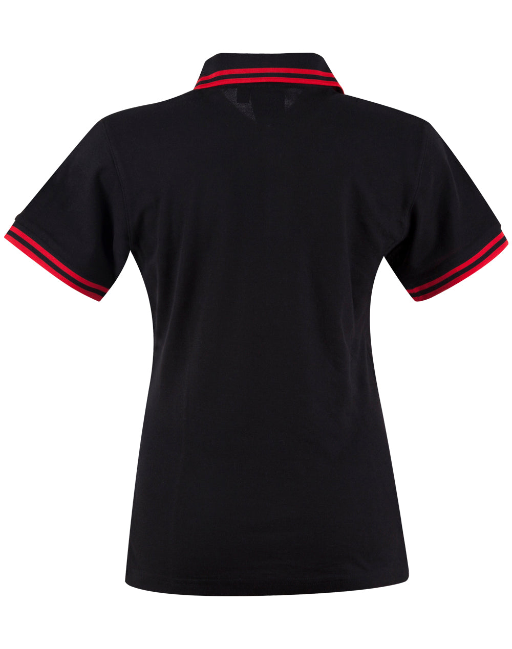 Grace Polo Women's - Black/Red - Back