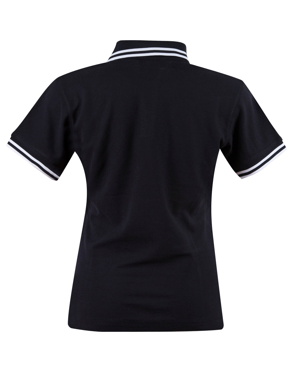 Grace Polo Women's - Black/White - Back