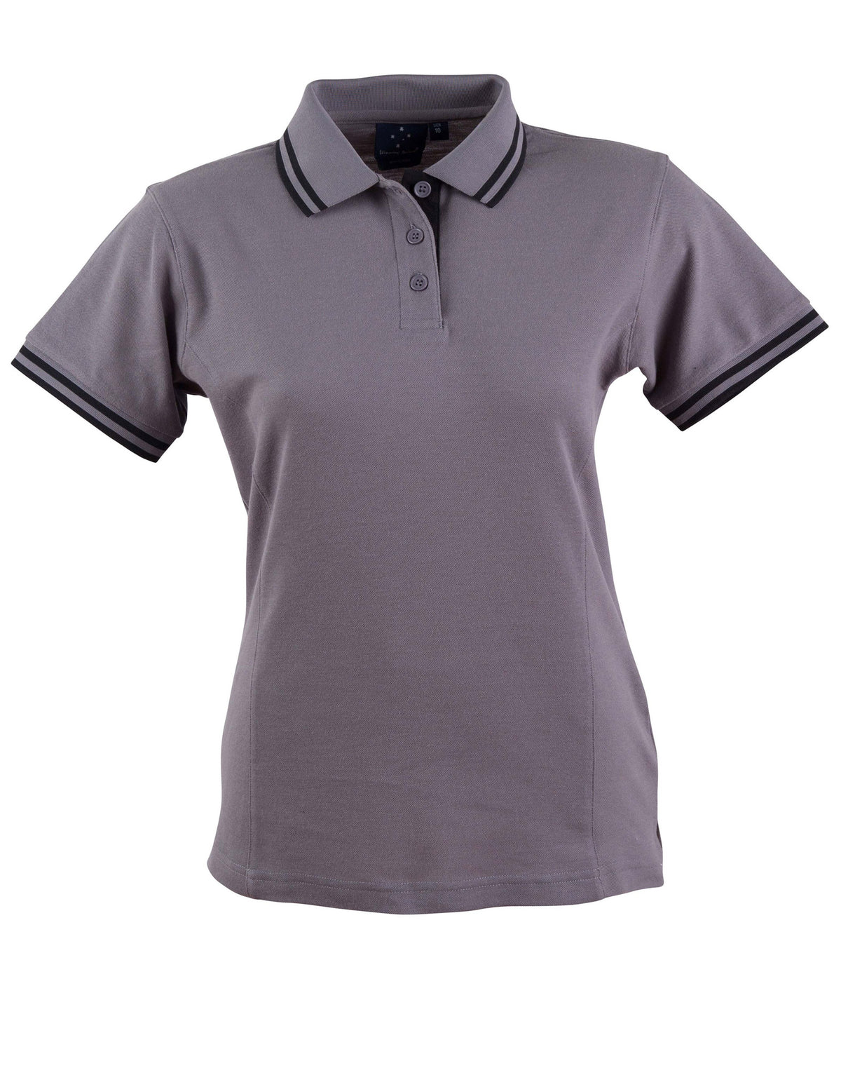 Grace Polo Women's - Grey/Black - Front
