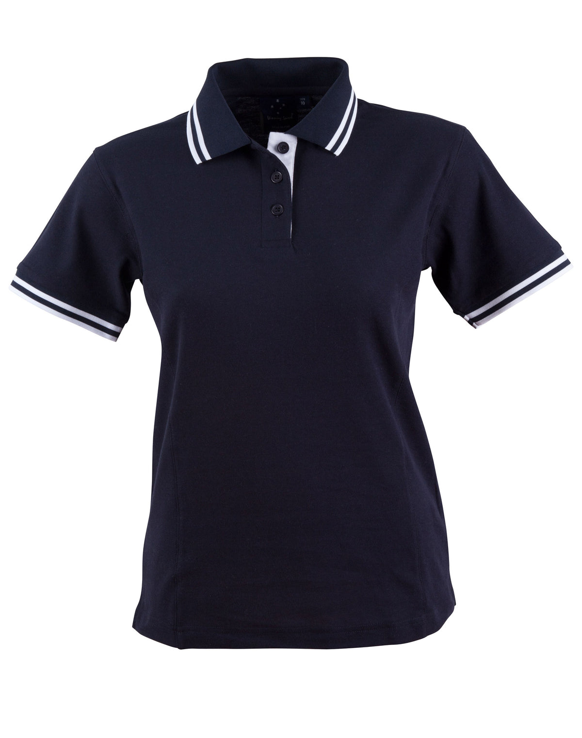 Grace Polo Women's - Navy/White - Front