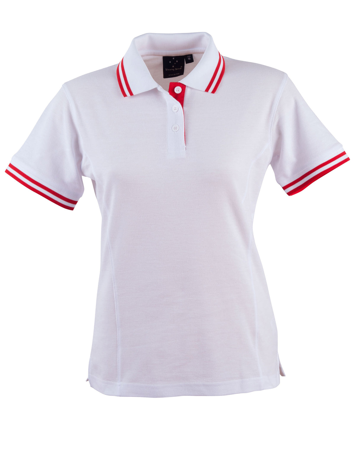 Grace Polo Women's - White/Red - Front