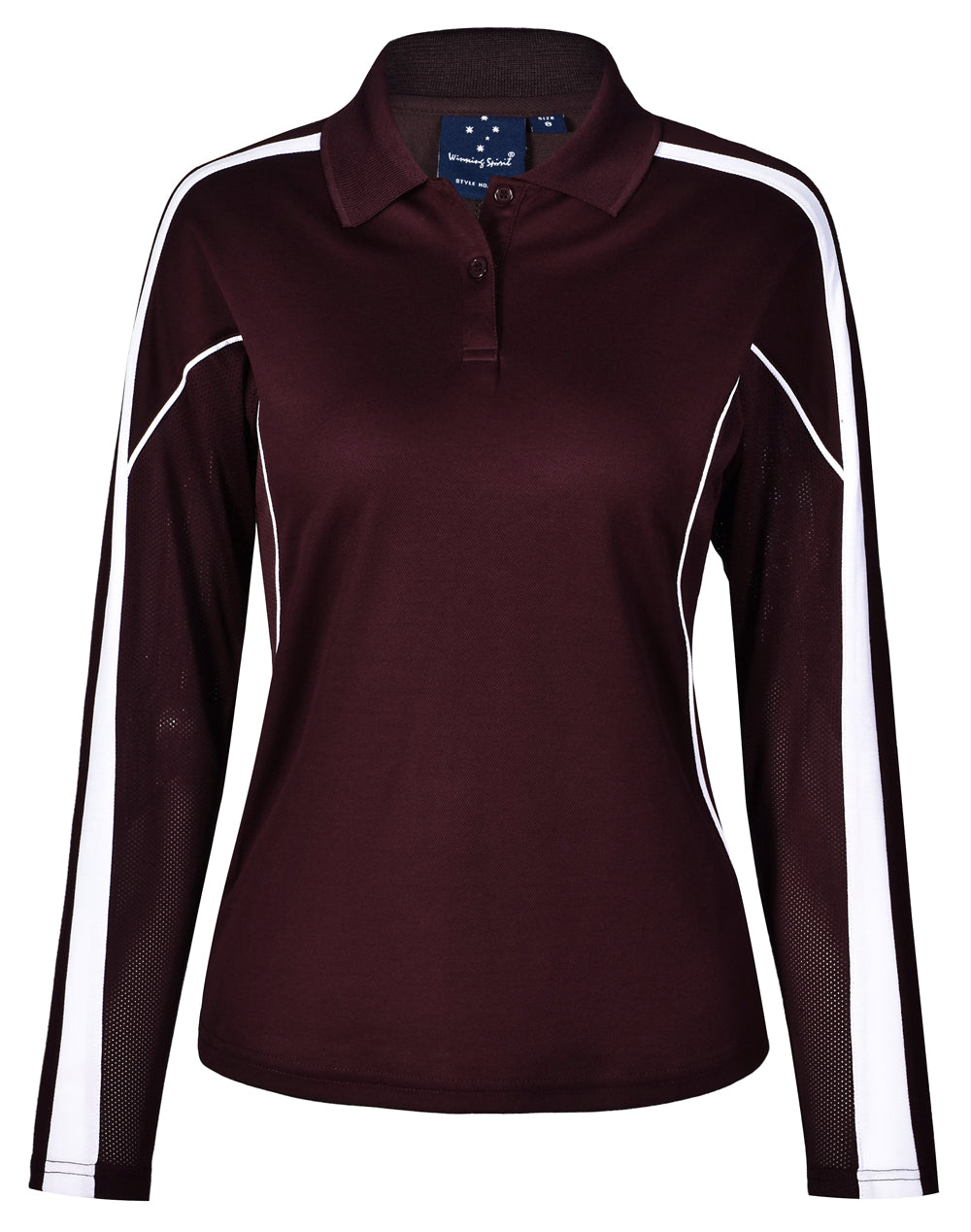 Legend Plus Ladies' - Maroon/White - Front