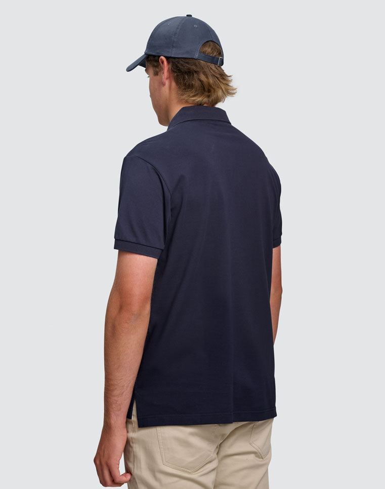 Mens Ultrafine Cotton Pique Short Sleeve Polo - view