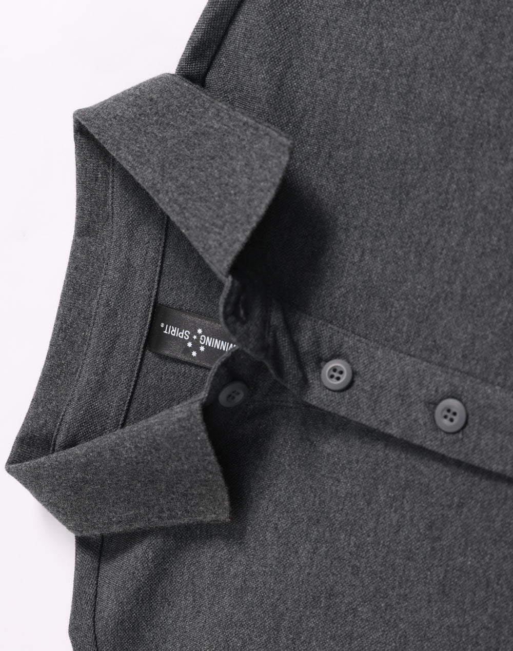 Mens Ultrafine Cotton Pique Short Sleeve Polo - Marl Charcoal - View