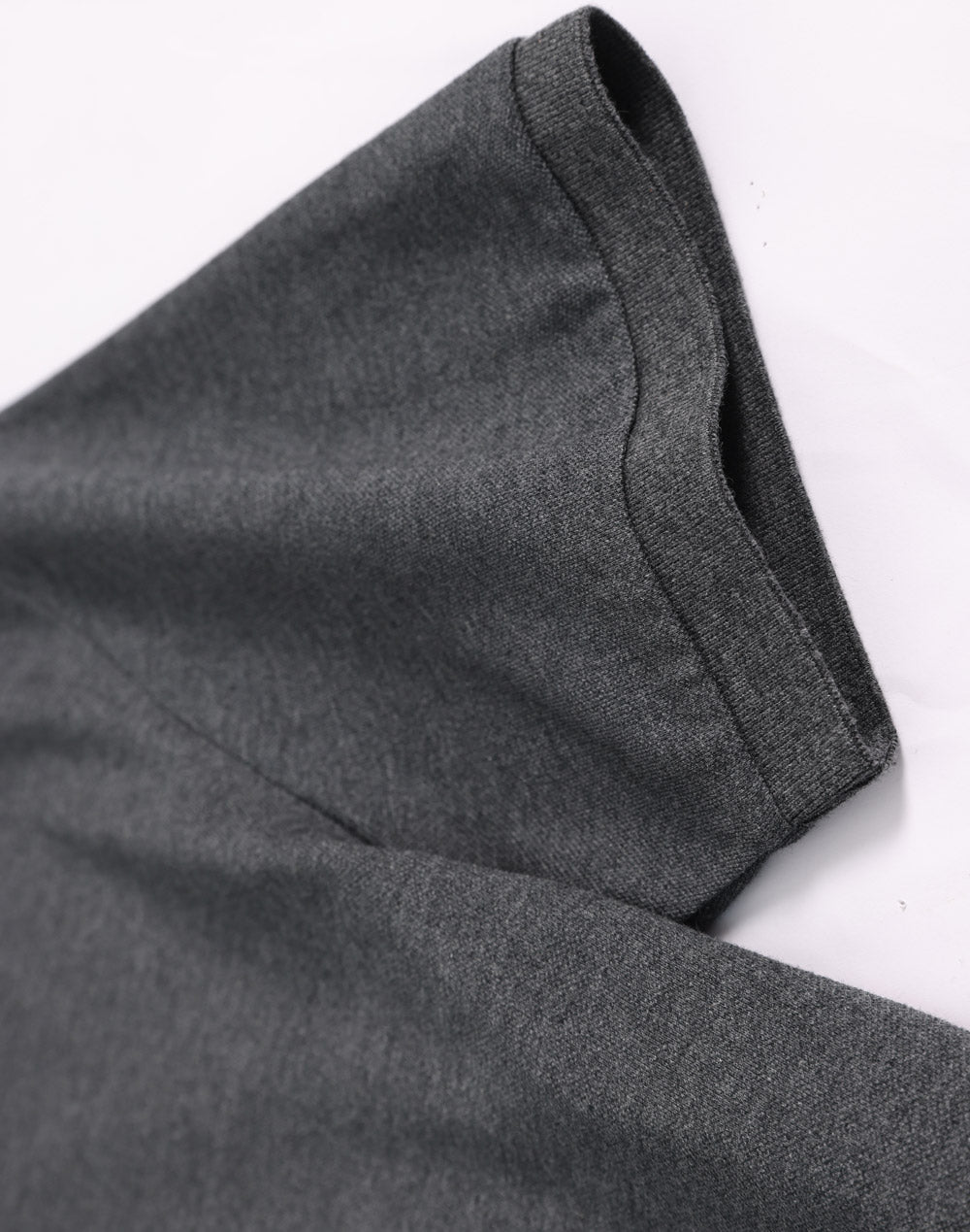 Mens Ultrafine Cotton Pique Short Sleeve Polo - Marl Charcoal - View
