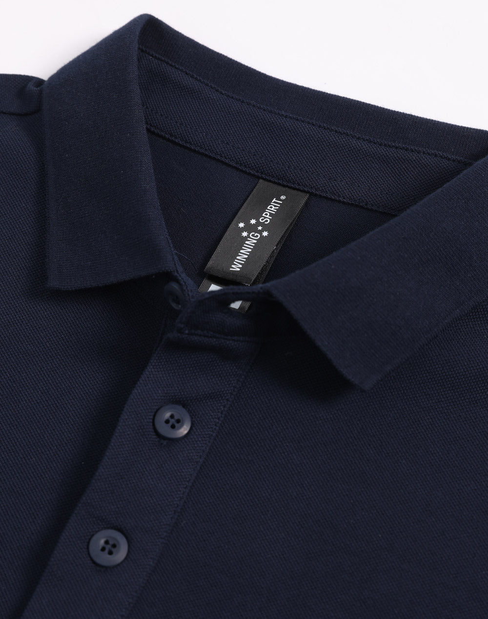 Mens Ultrafine Cotton Pique Short Sleeve Polo - Navy - View