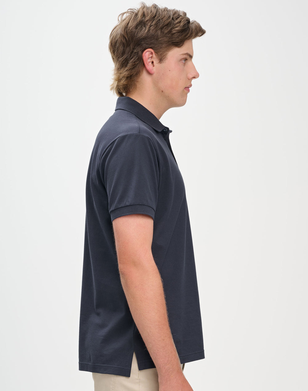 Mens Ultrafine Cotton Pique Short Sleeve Polo - view