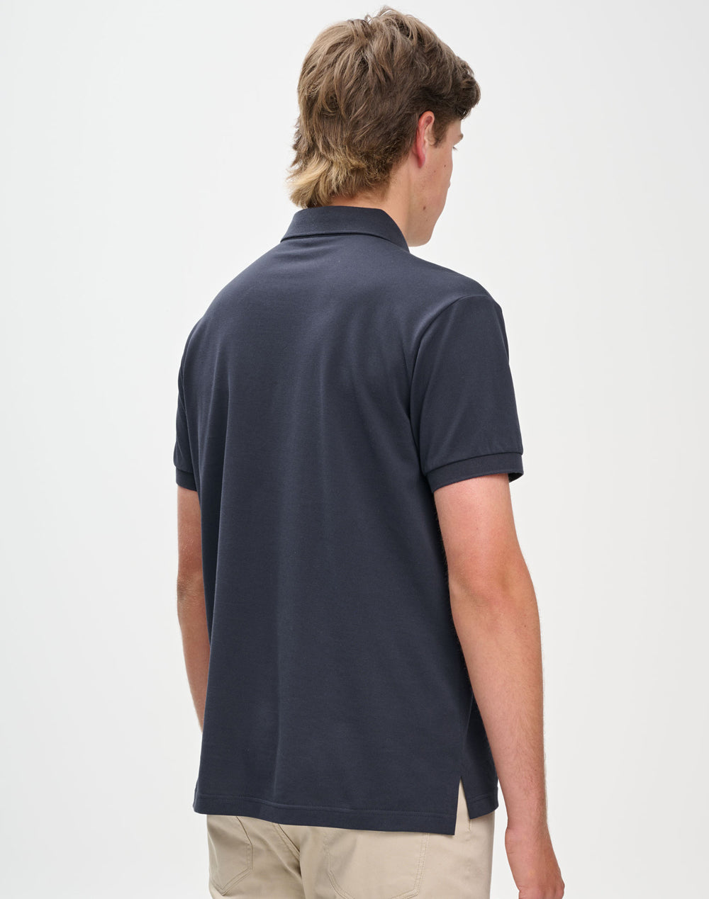 Mens Ultrafine Cotton Pique Short Sleeve Polo - view