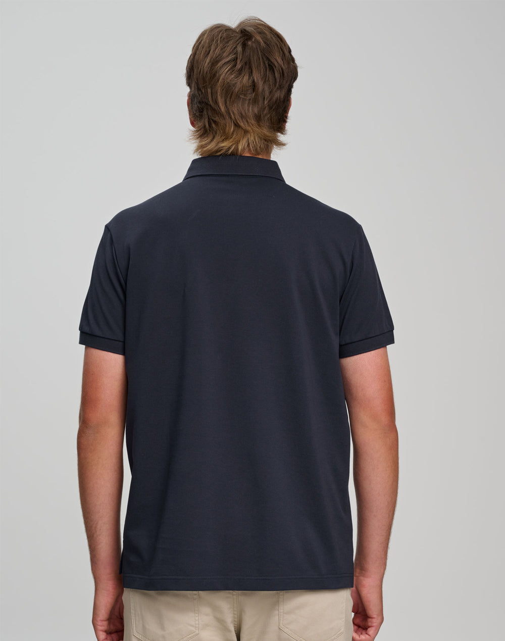 Mens Ultrafine Cotton Pique Short Sleeve Polo - view