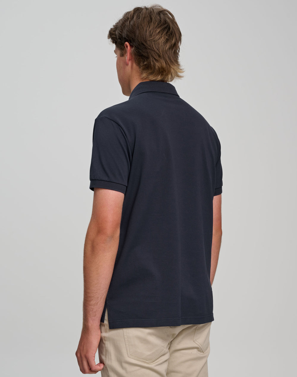 Mens Ultrafine Cotton Pique Short Sleeve Polo - view