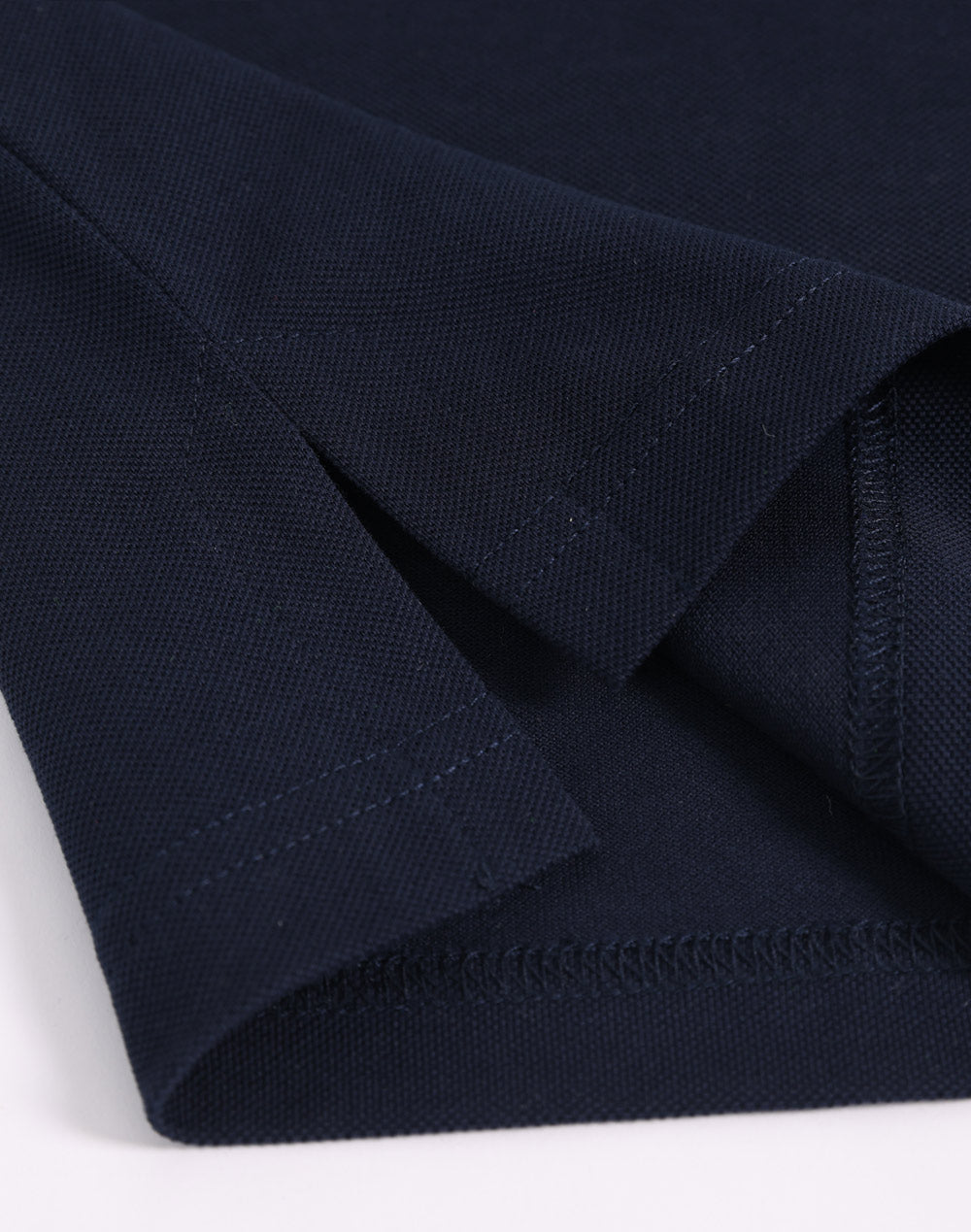 Mens Ultrafine Cotton Pique Short Sleeve Polo - Navy - View