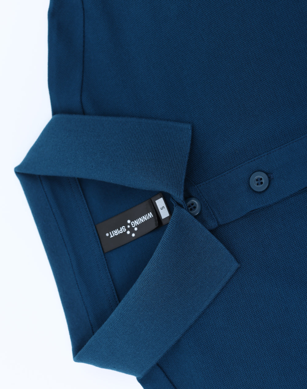 Mens Ultrafine Cotton Pique Short Sleeve Polo - Ocean Blue - View