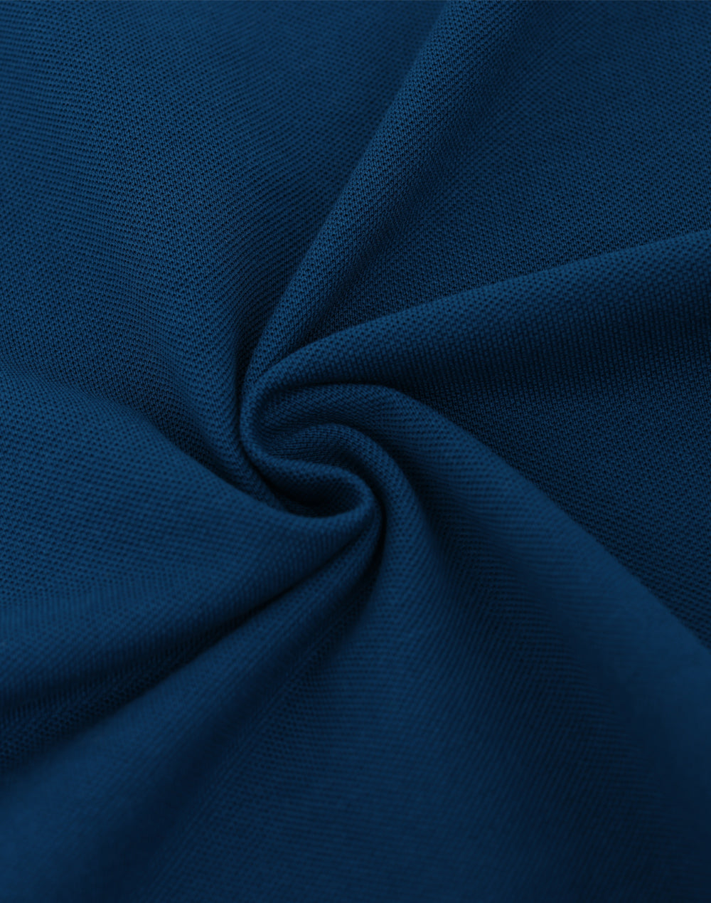 Mens Ultrafine Cotton Pique Short Sleeve Polo - Ocean Blue - View