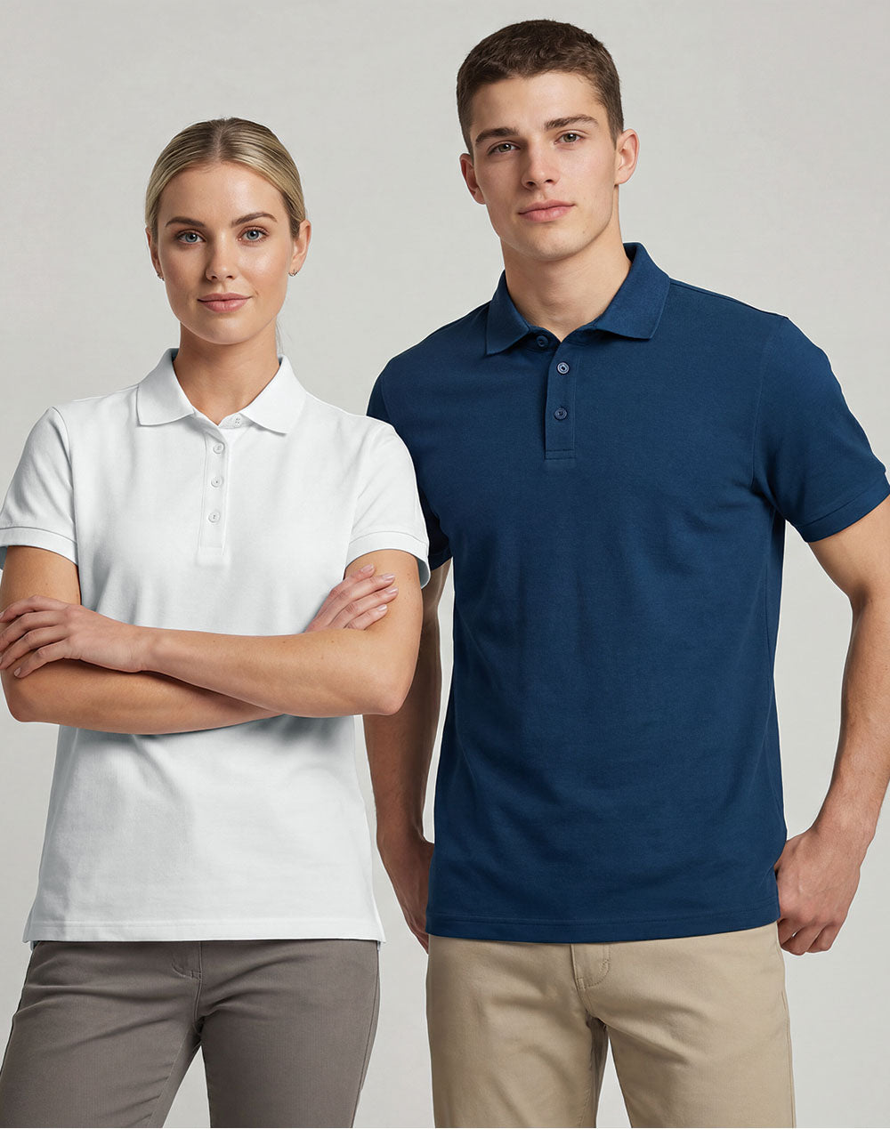 Mens Ultrafine Cotton Pique Short Sleeve Polo - view