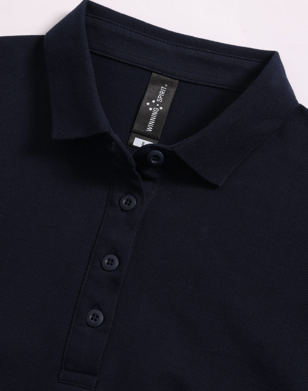 Ladies Ultrafine Cotton Pique Short Sleeve Polo - Navy - View