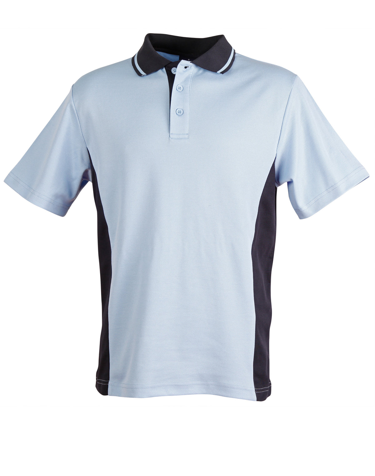 Teammate Polo Kids - Skyblue/Navy - Front