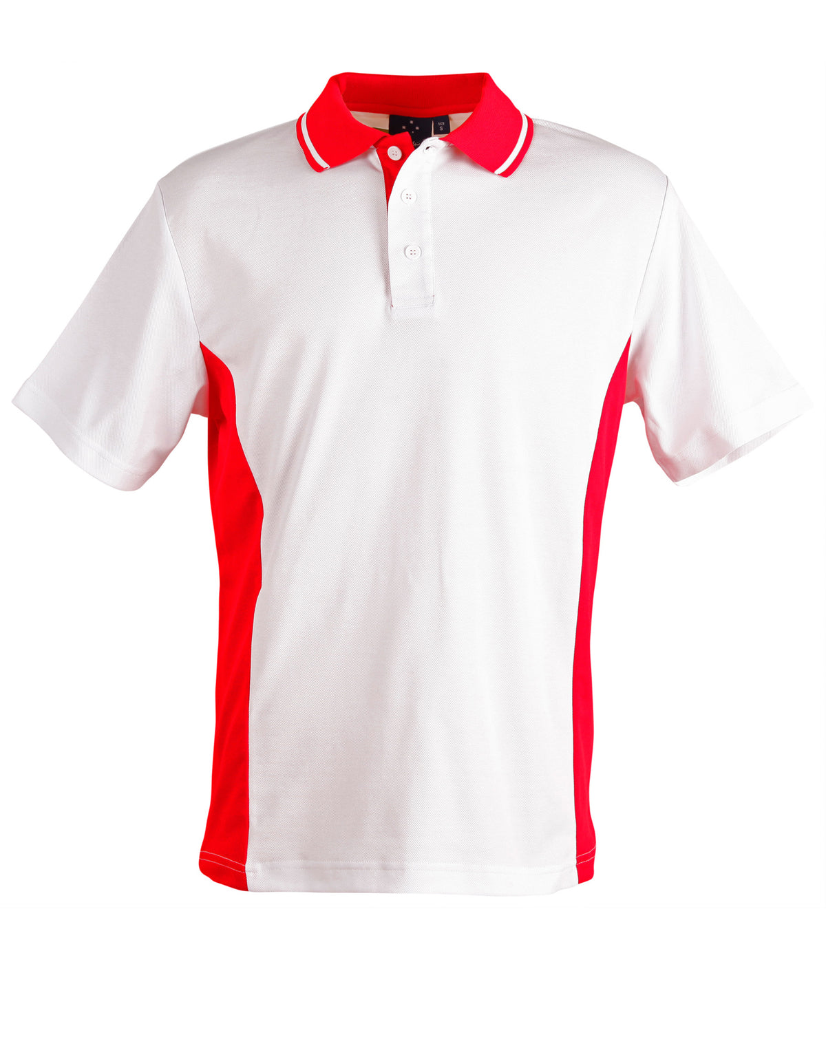 Teammate Polo Kids - White/Red - Front