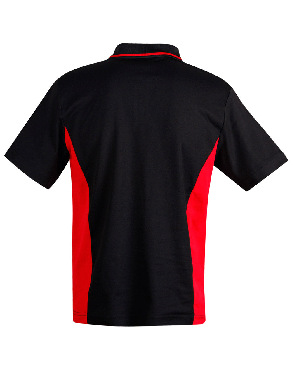 Teammate Polo Men's - Black/Red - Back