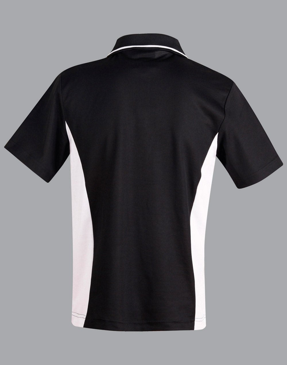 Teammate Polo Men's - Black/White - Back
