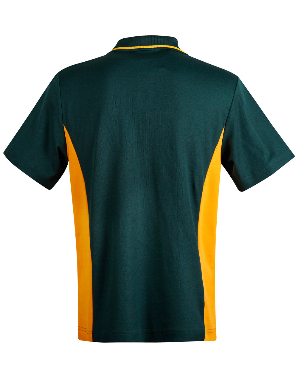 Teammate Polo Men's - Bottle/Gold - Back