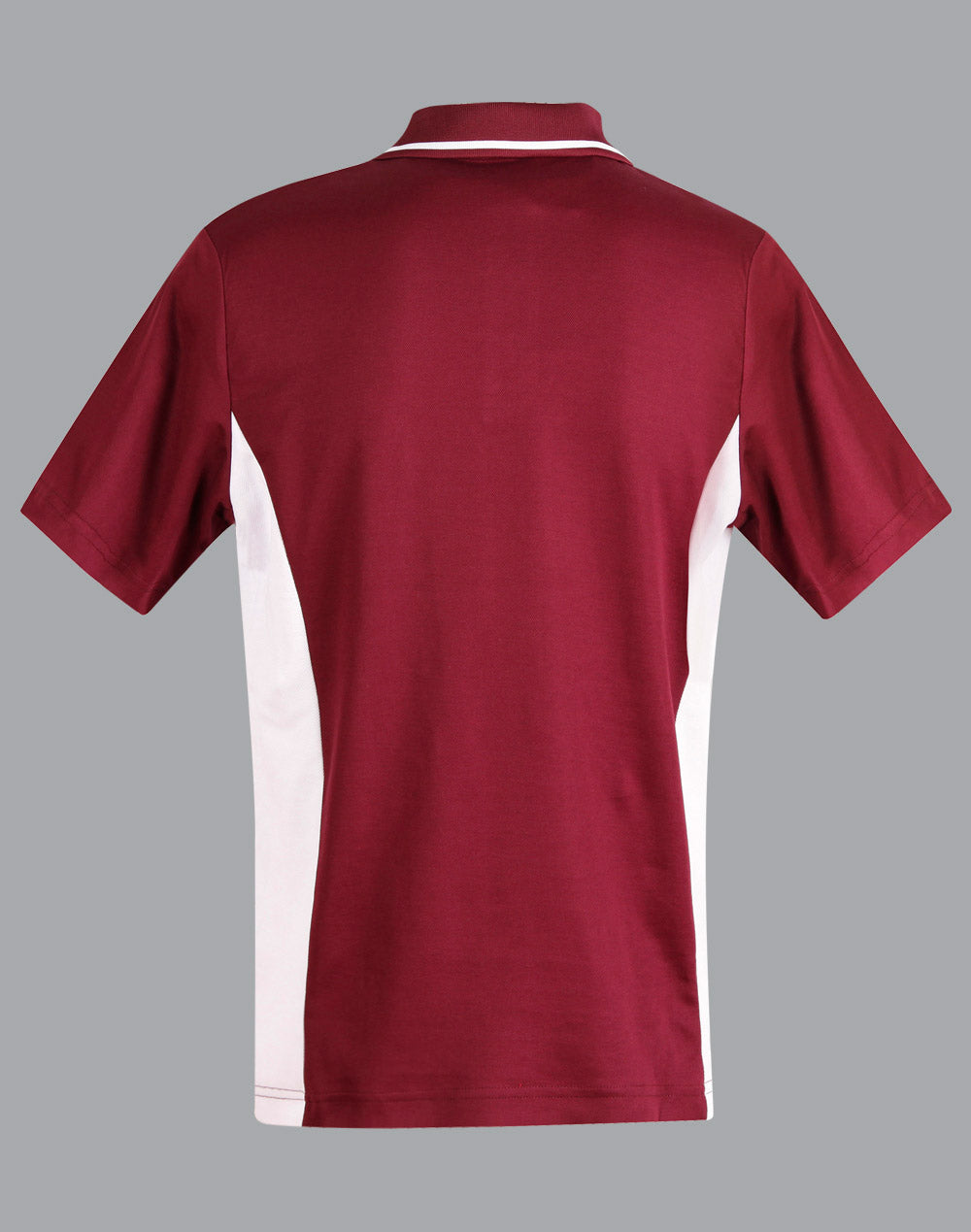 Teammate Polo Men's - Maroon/White - Back
