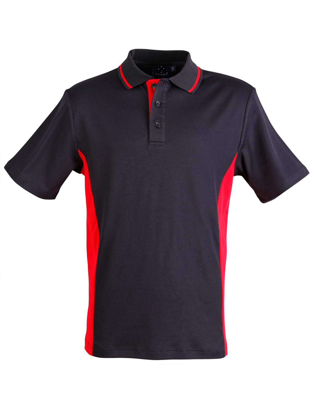 Teammate Polo Men's - Navy/Red - Front