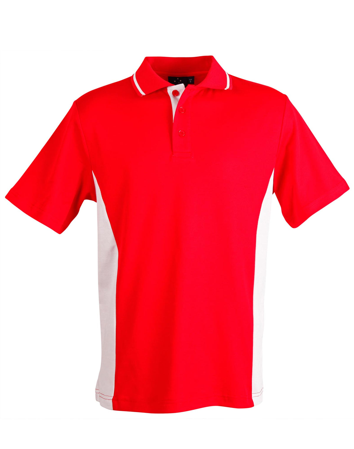 Teammate Polo Men's - Red/White - Front