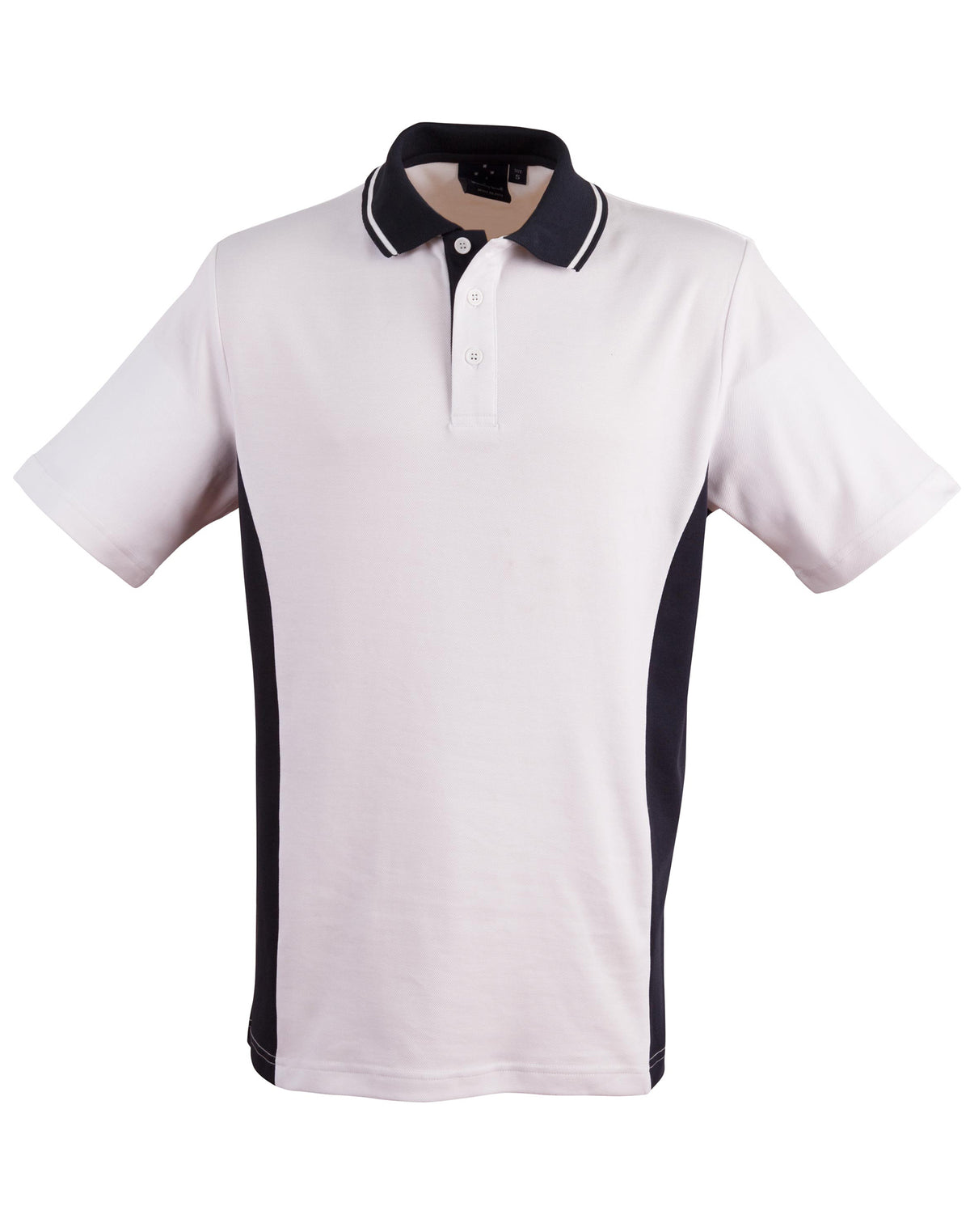 Teammate Polo Men's - White/Navy - Front