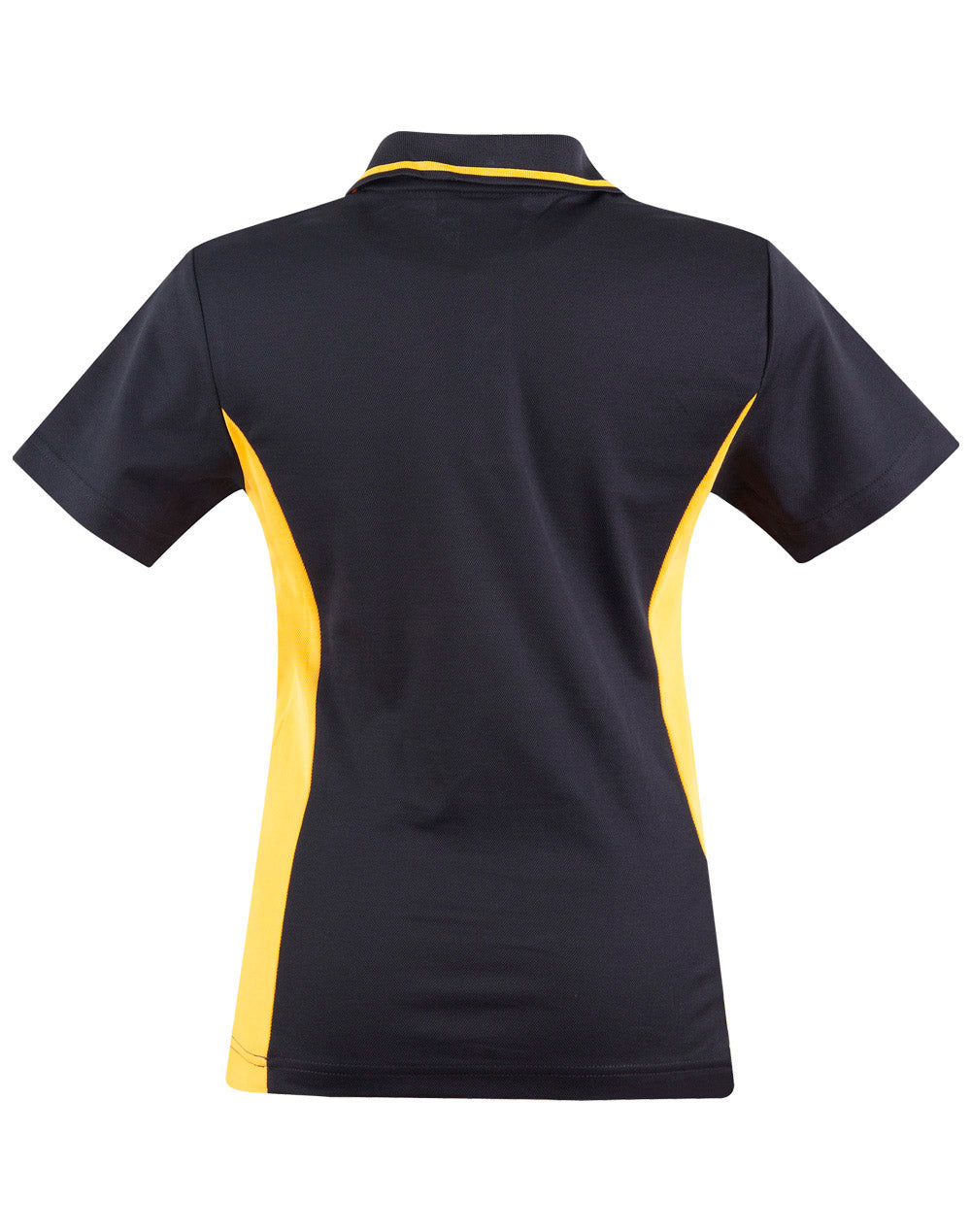 Teammate Polo Ladies' - Black/Gold - Back