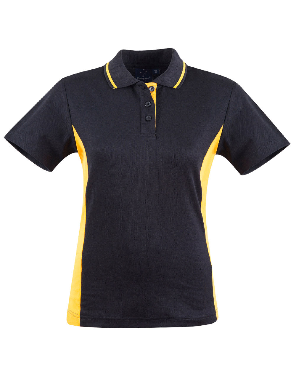 Teammate Polo Ladies' - Black/Gold - Front