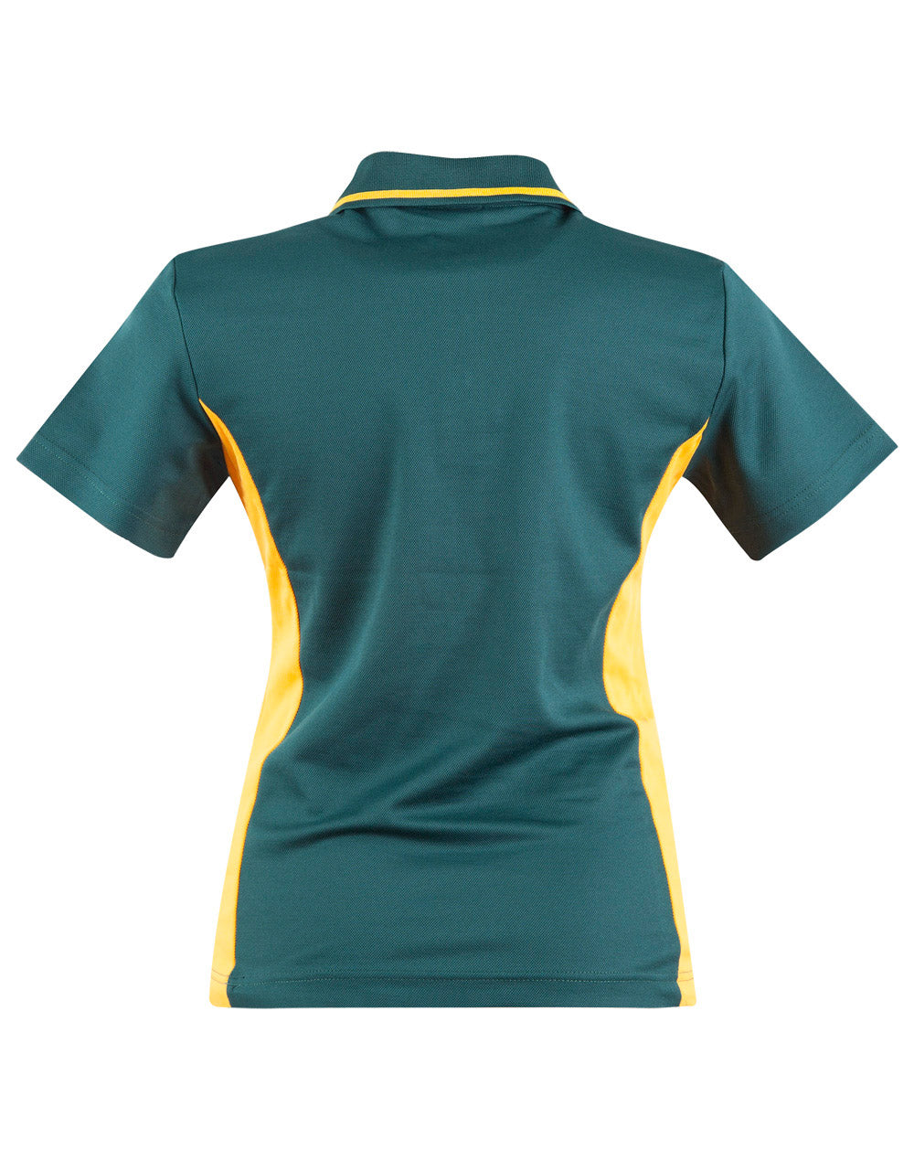 Teammate Polo Ladies' - Bottle/Gold - Back