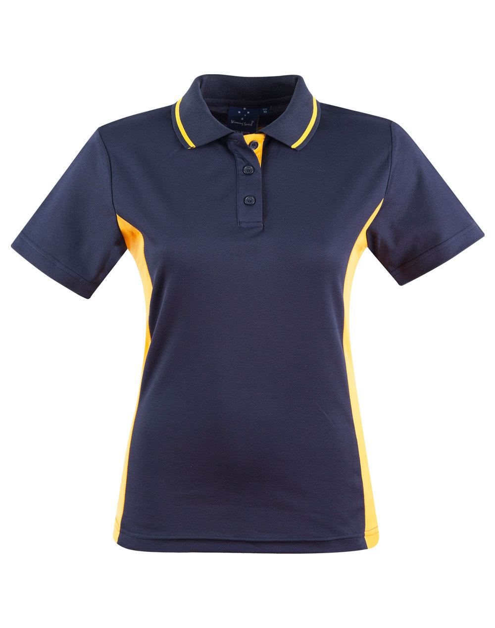 Teammate Polo Ladies' - Navy/Gold - Front
