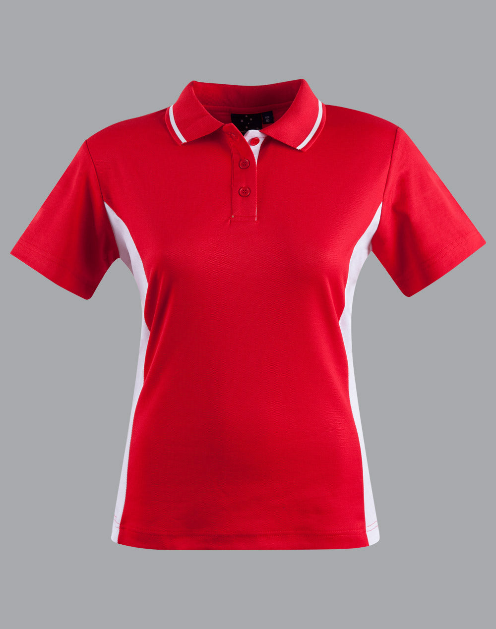 Teammate Polo Ladies' - Red/White - Front