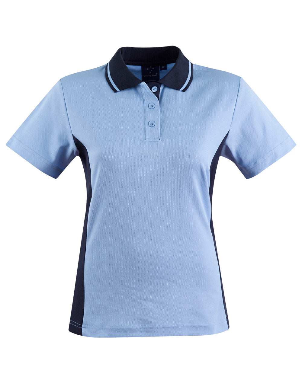 Teammate Polo Ladies' - Skyblue/Navy - Front