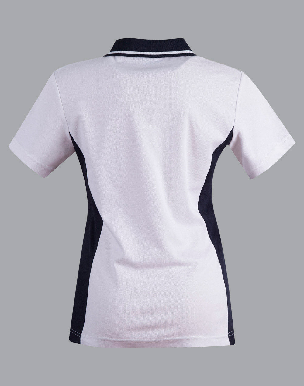 Teammate Polo Ladies' - White/Navy - Back