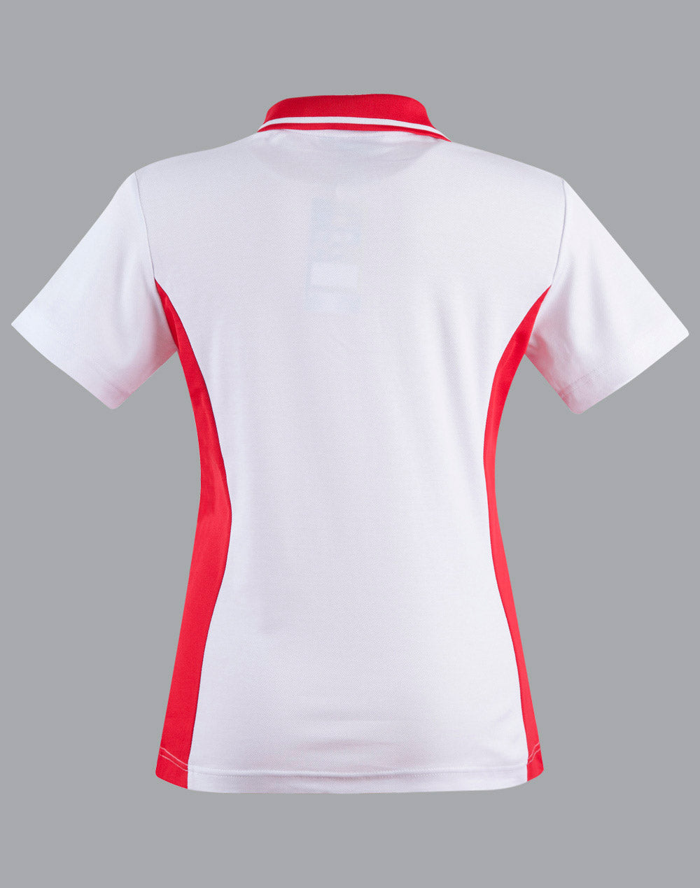 Teammate Polo Ladies' - White/Red - Back