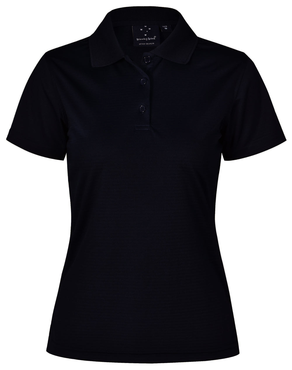 Icon Polo Ladies' - Black - Front
