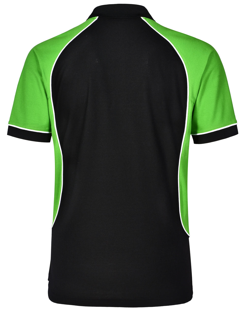 Arena Polo Kids - Black/White/Green - Back