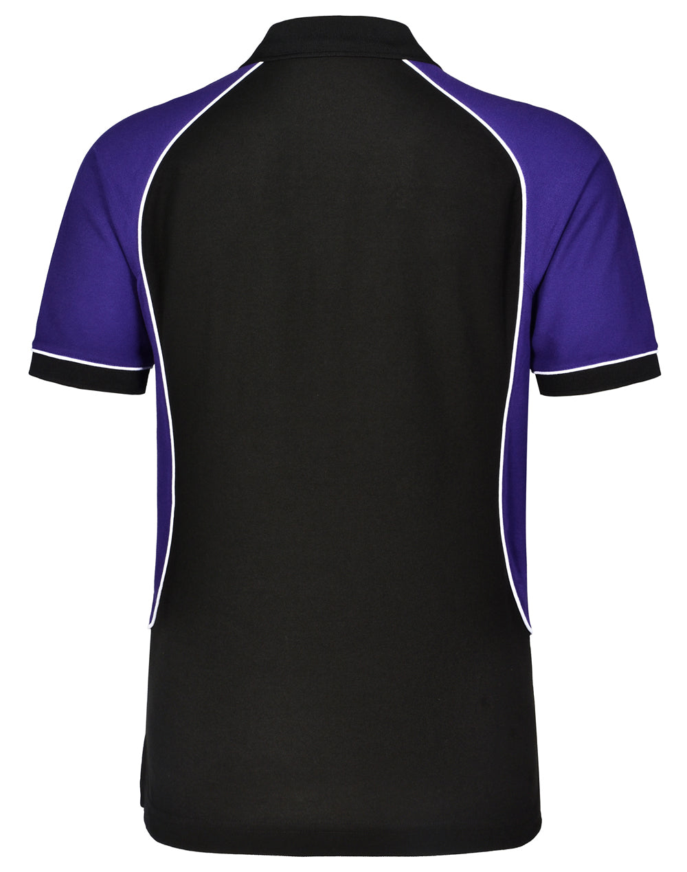 Arena Polo Kids - Black/White/Purple - Back