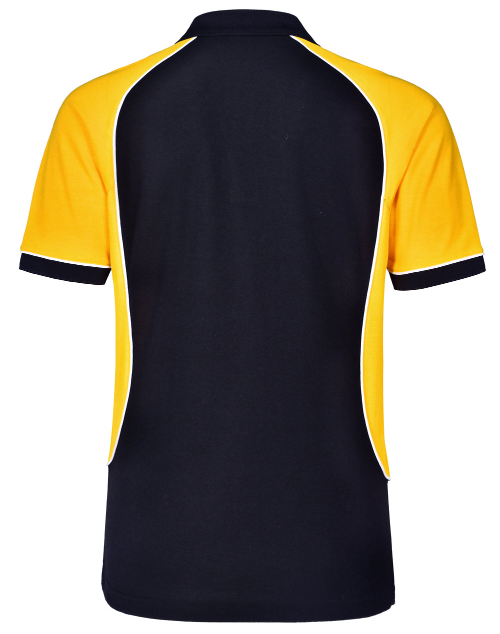 Arena Polo Men's - Navy/White/Gold - Back