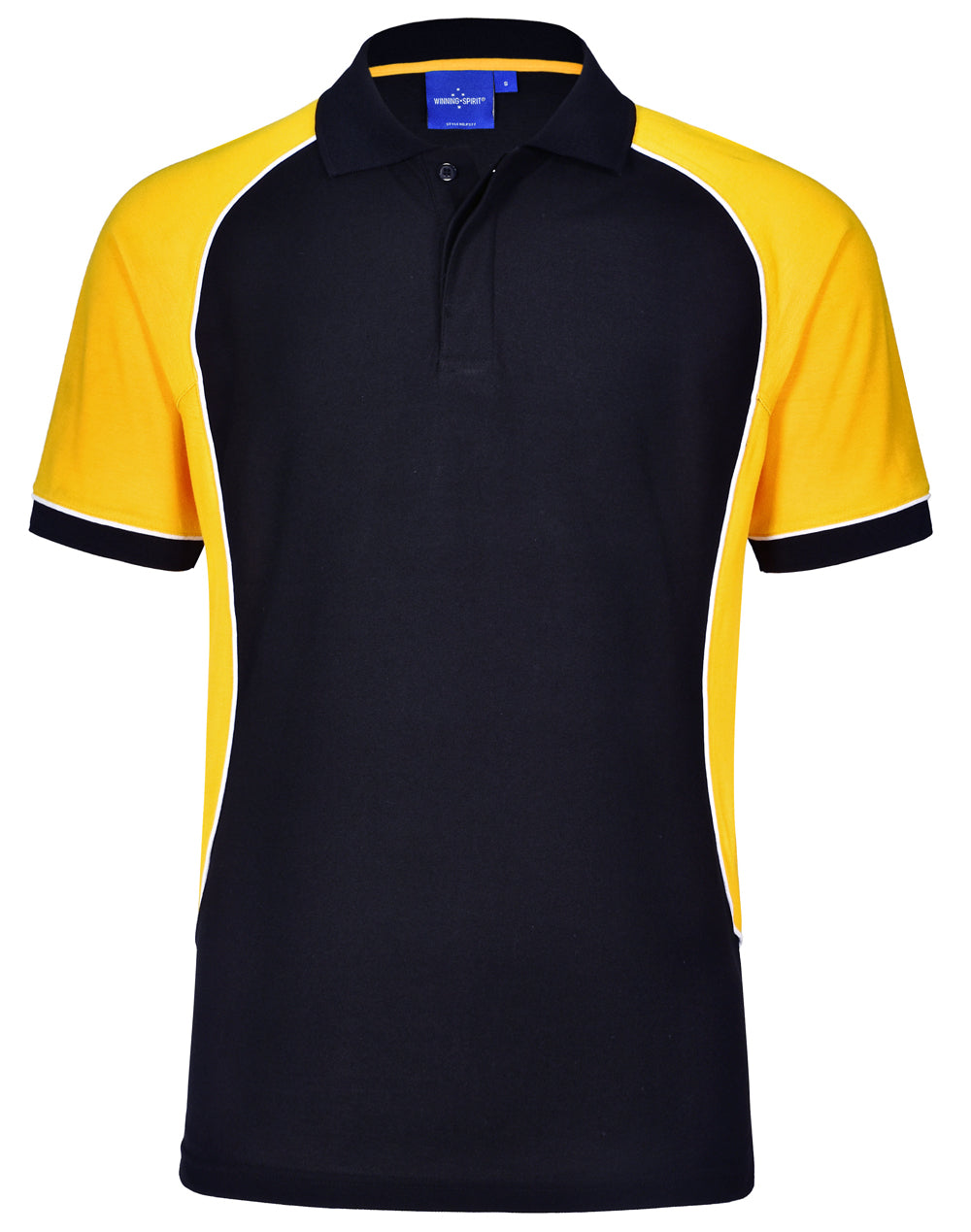 Arena Polo Kids - Navy/White/Gold - Front