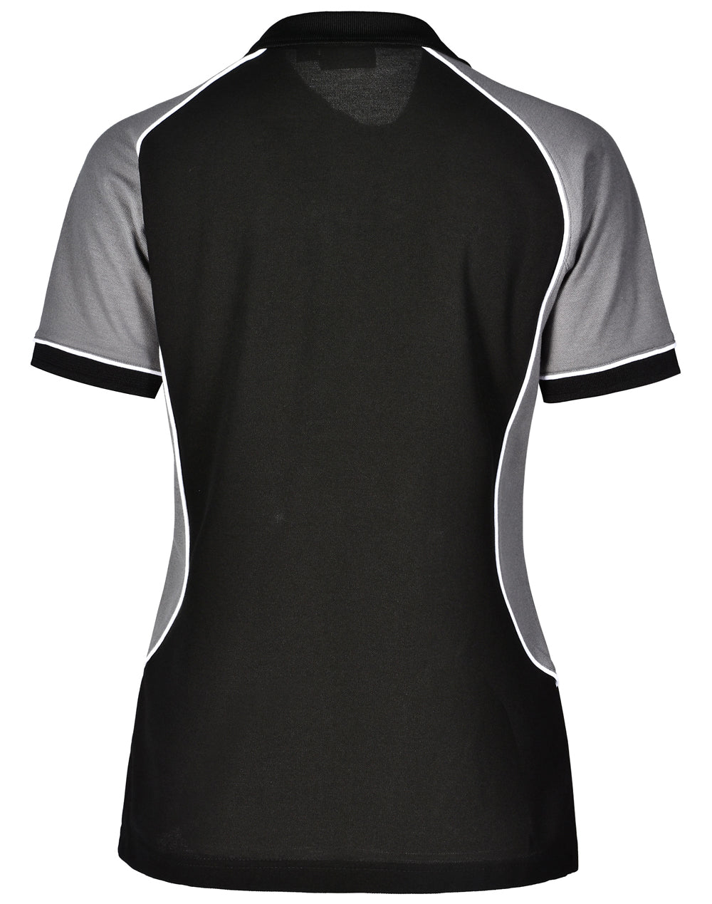 Arena Polo Women - Black/White/Grey - Back
