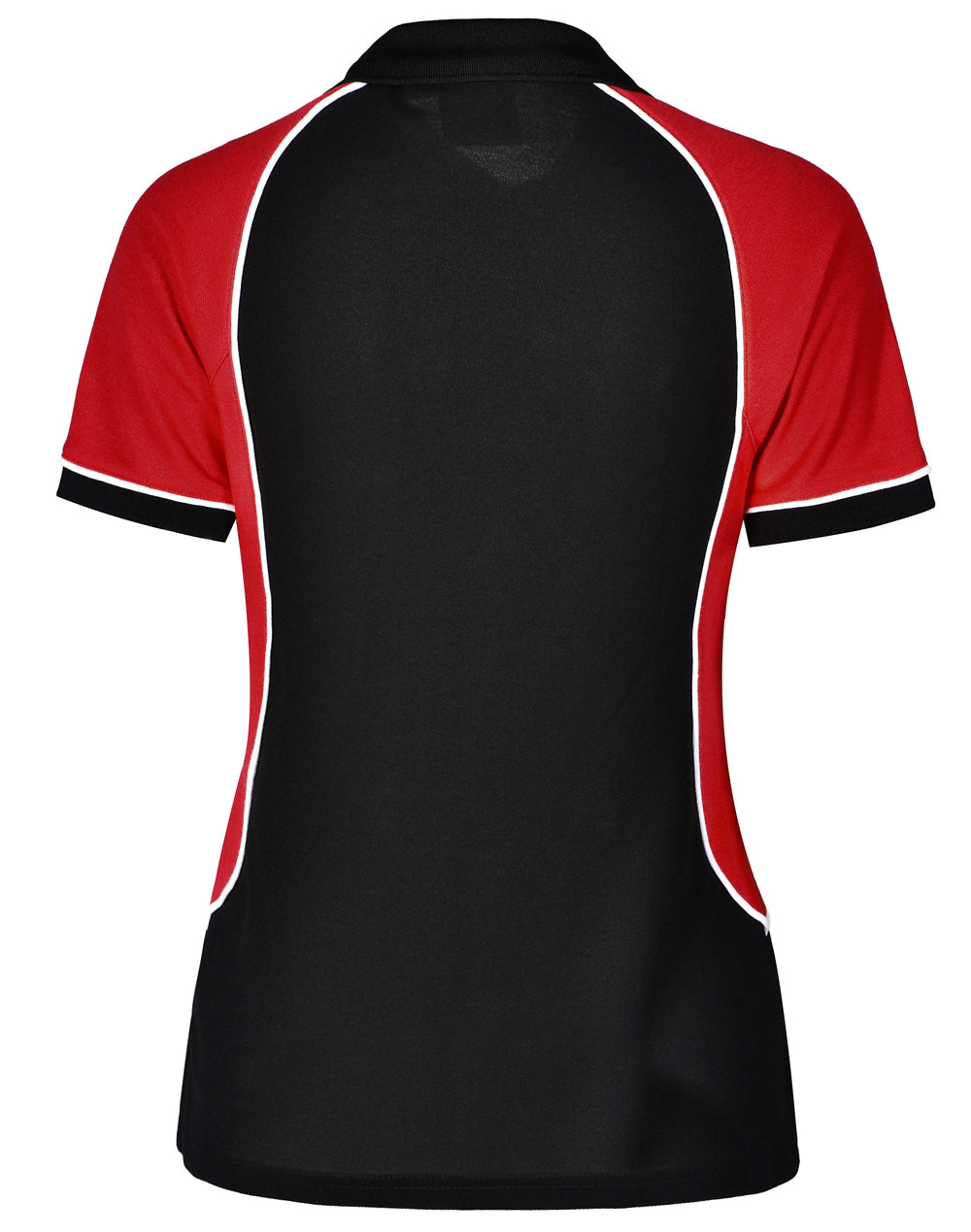 Arena Polo Women - Black/White/Red - Back
